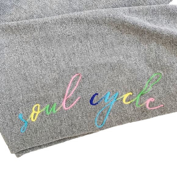 Monrow + Soulcycle Collab Grey Embroidered Joggers X Small - Picture 2 of 6